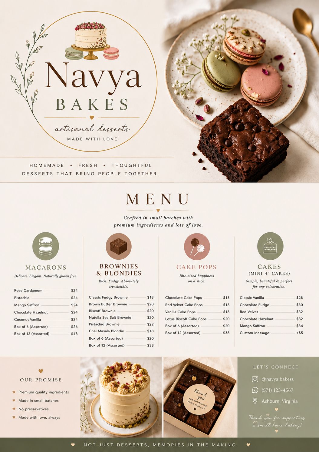 Navya Bakes creations